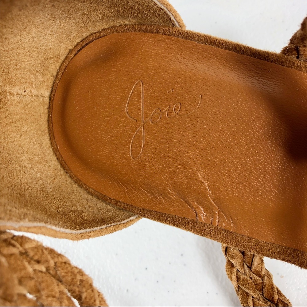 Joie wrap around ankle ties brown size 39.5 (#42) - Picture 3 of 8